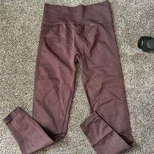 Women's High-Waisted Leggings - Brown